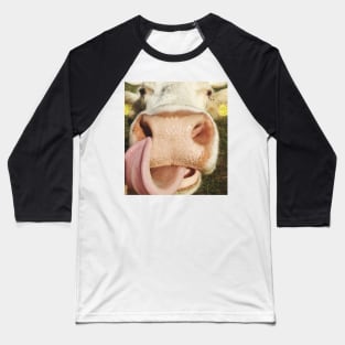 Portrait Of Cow Cute Funny Cow Gift Baseball T-Shirt